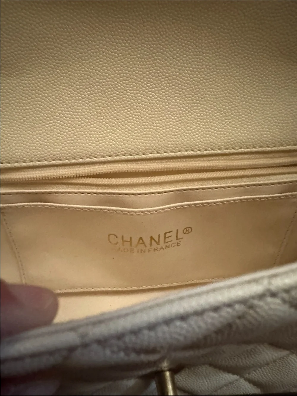 CHANEL White Quilted Mini Flap Top-Handle Crossbody